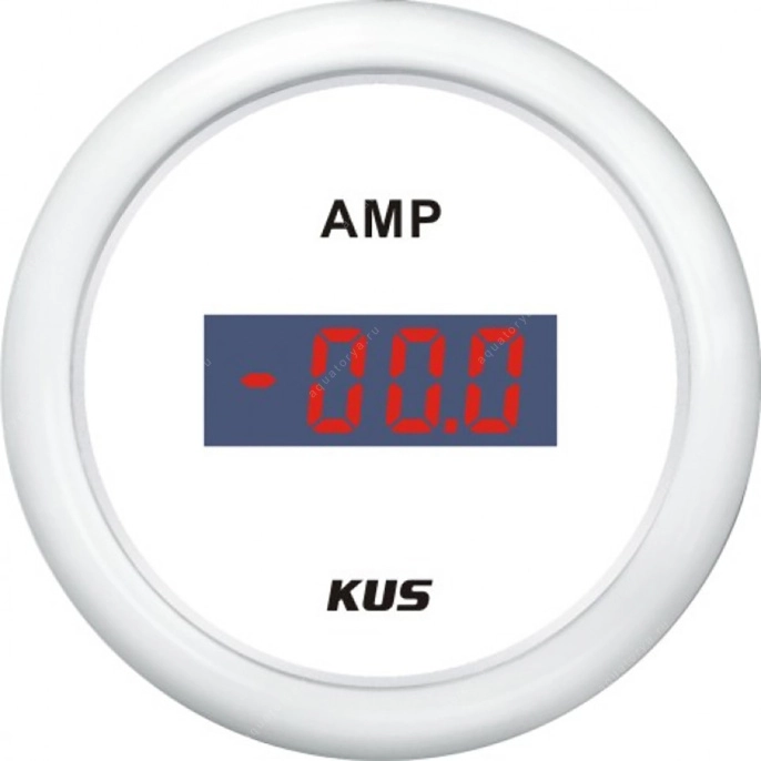 Амперметр цифровой 80-0-80 ампер WW бел/бел KUS (KY26301)
